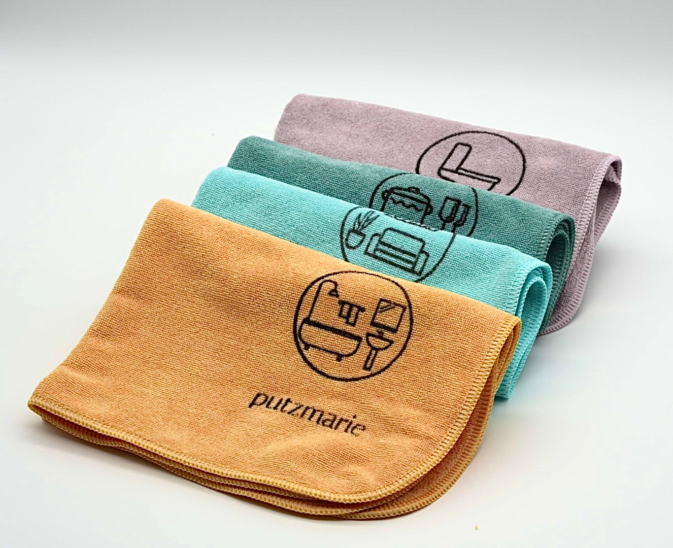 Allzwecktücher 4er Pack pastell